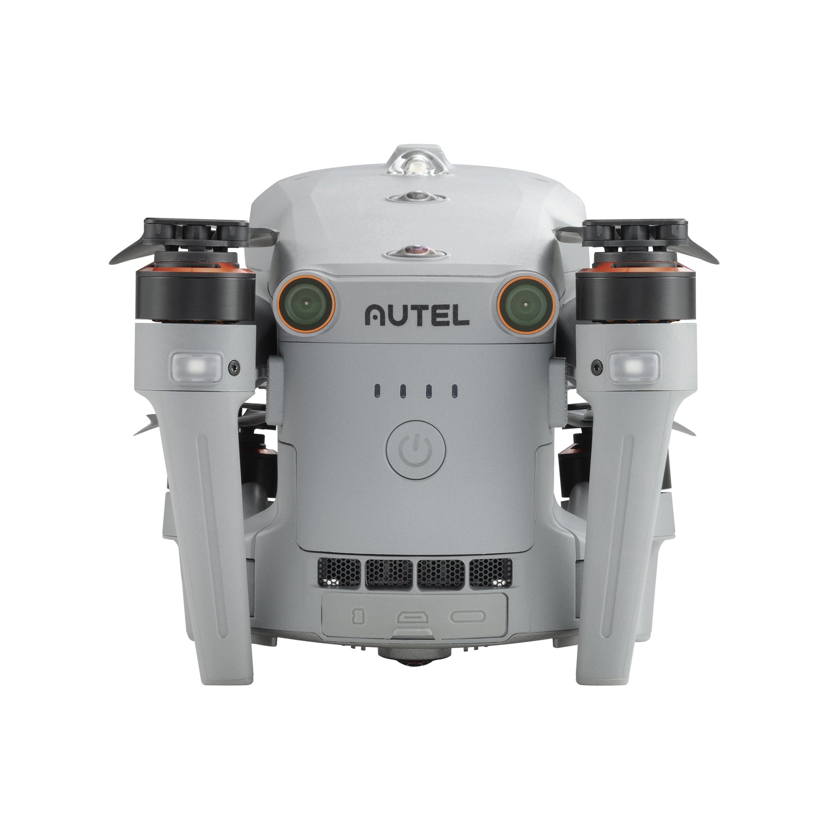 Rear view of the folded Autel EVO Max 4T drone, displaying rear vents and compact folded design.