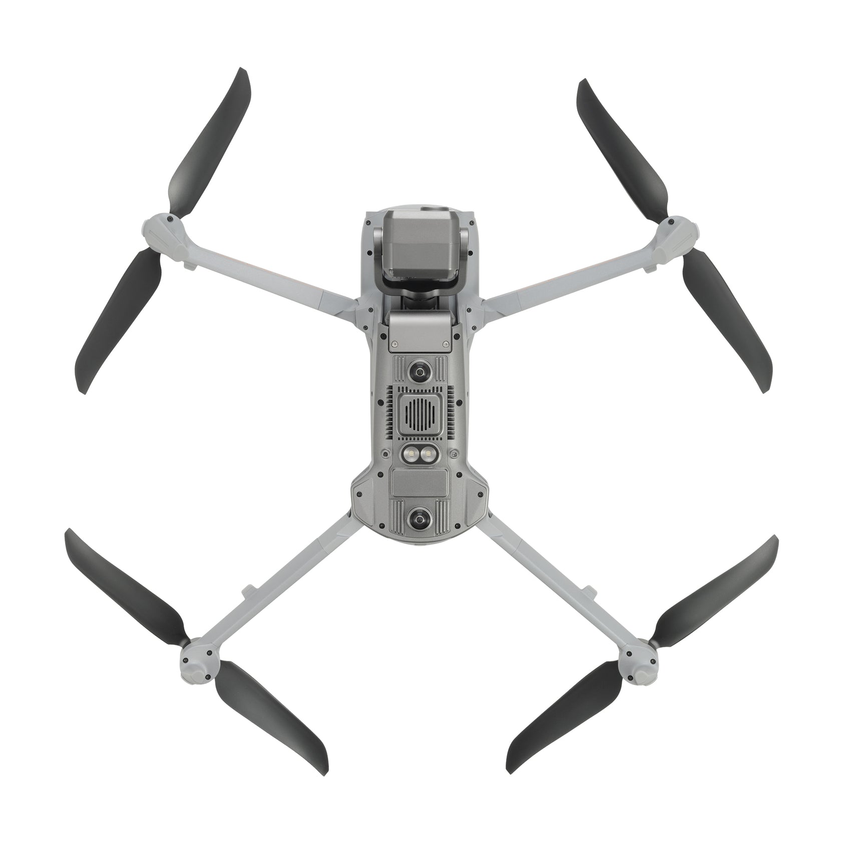 Bottom view of the Autel EVO Max 4T drone, showcasing sensors and landing gear.
