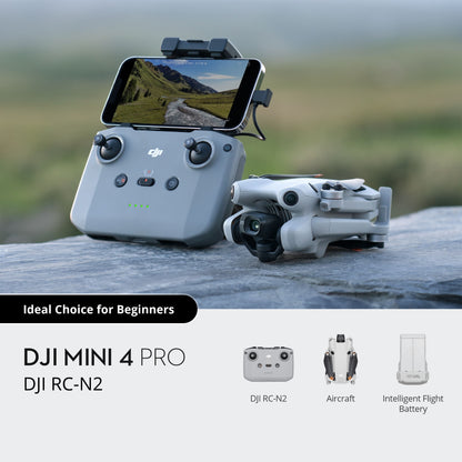 DJI Mini 4 Pro with RC-N2 remote controller for beginners
