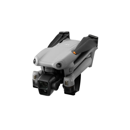 Folded DJI Air 3 drone showing compact design for portability
