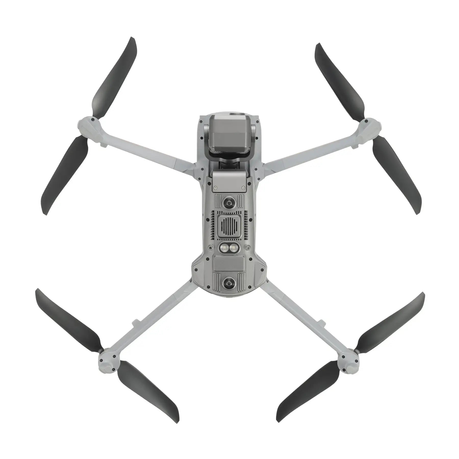 Bottom view of the Autel EVO Max 4T drone, showcasing sensors and landing gear.