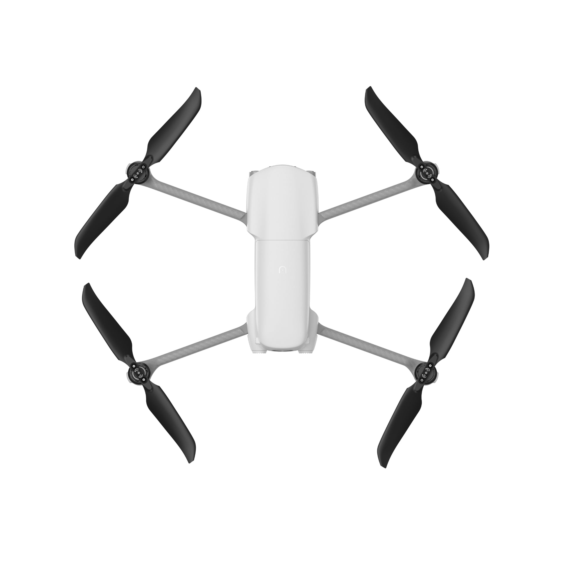 Top-down view of white Autel EVO Lite drone with extended propellers
