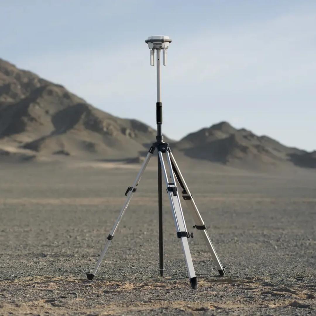 DJI D-RTK 3 Survey Pole and Tripod Kit in the field