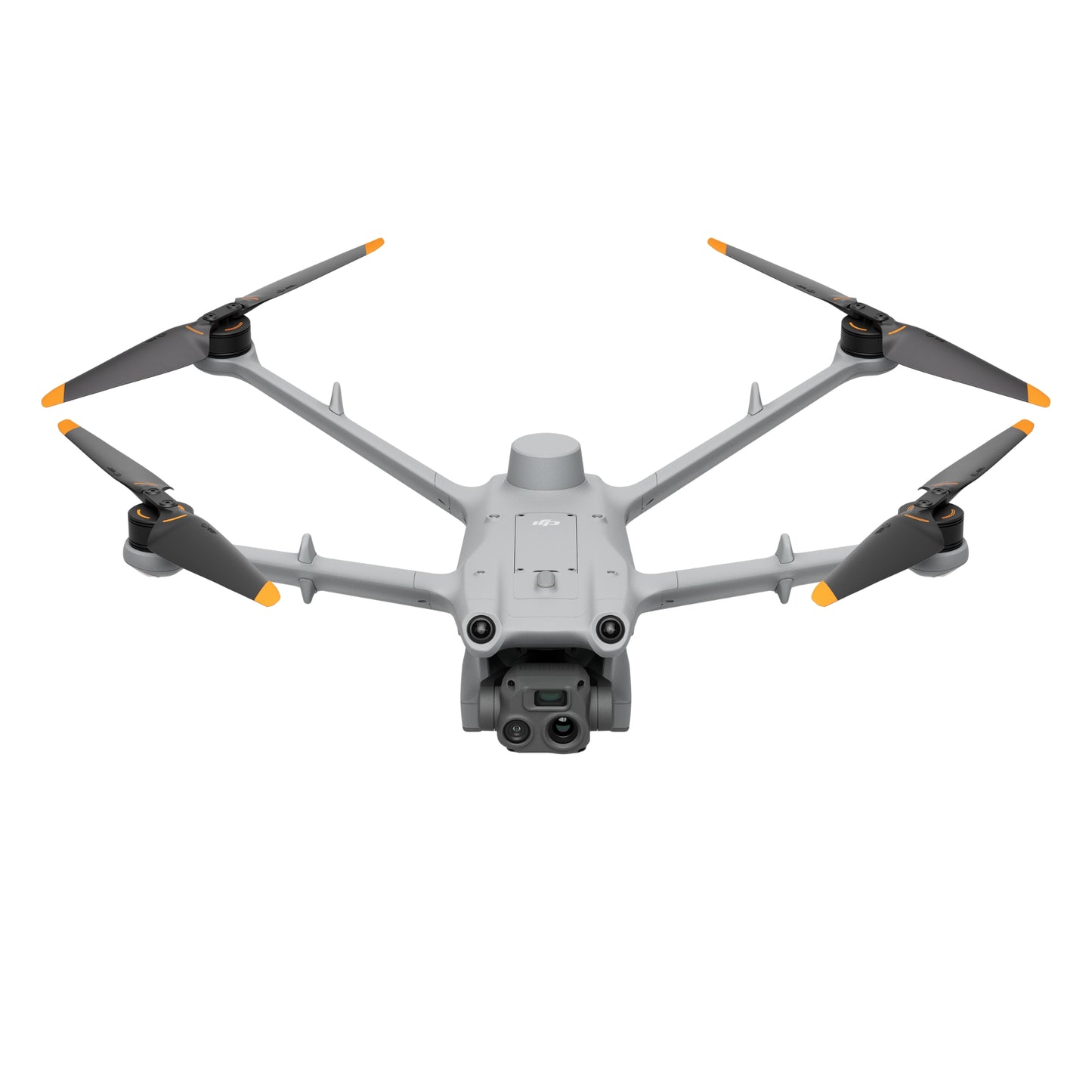 Front view of DJI Matrice 3TD drone with extended propellers
