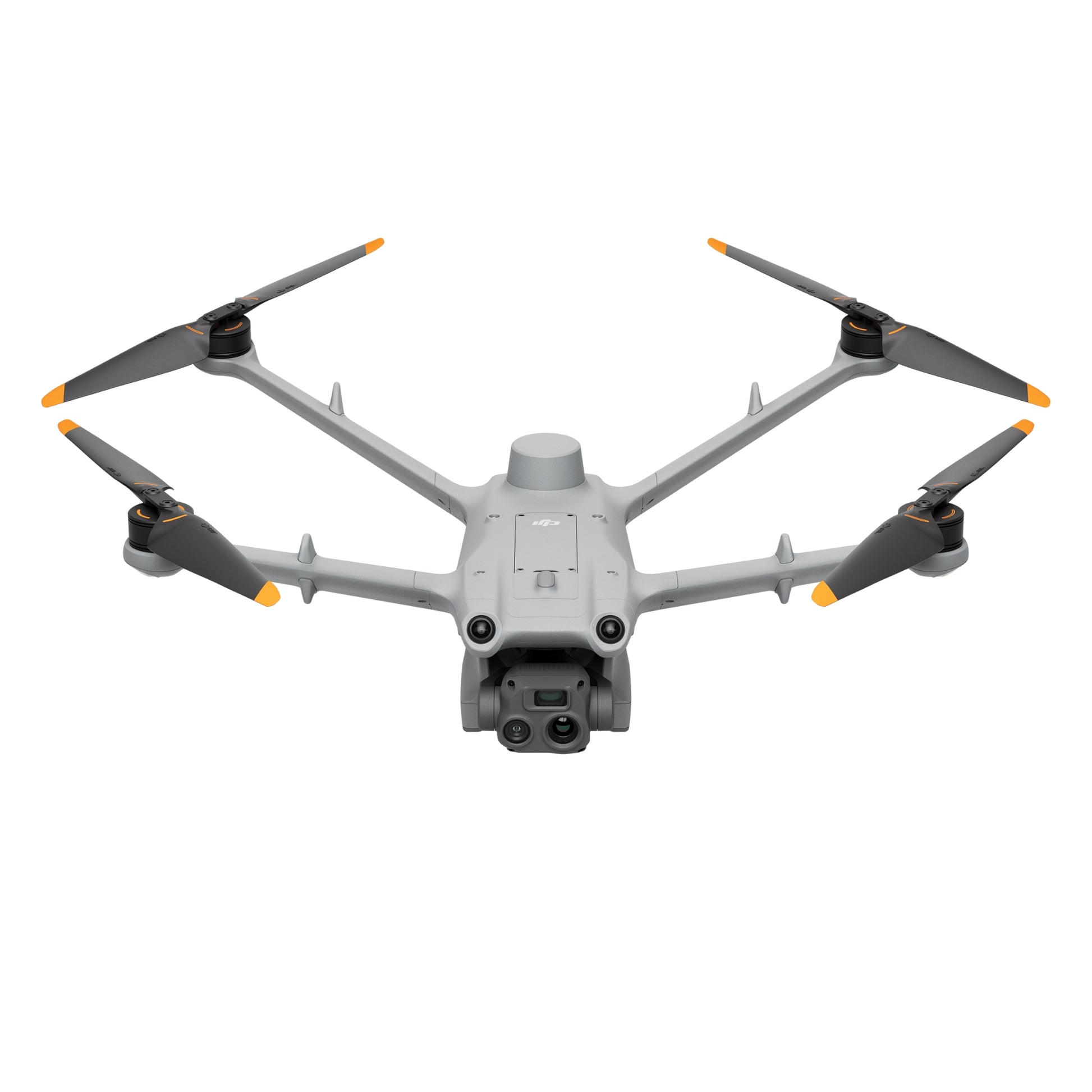 Front view of DJI Matrice 3TD drone with extended propellers
