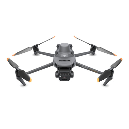 Front view of DJI Mavic 3 Multispectral drone with extended propellers for multispectral imaging
