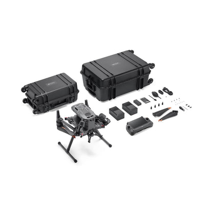 Complete DJI Matrice 350 RTK drone bundle with hard carrying case and accessories