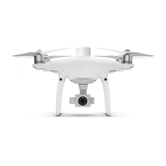 Front view of the DJI Phantom 4 RTK with propellers and camera system visible.