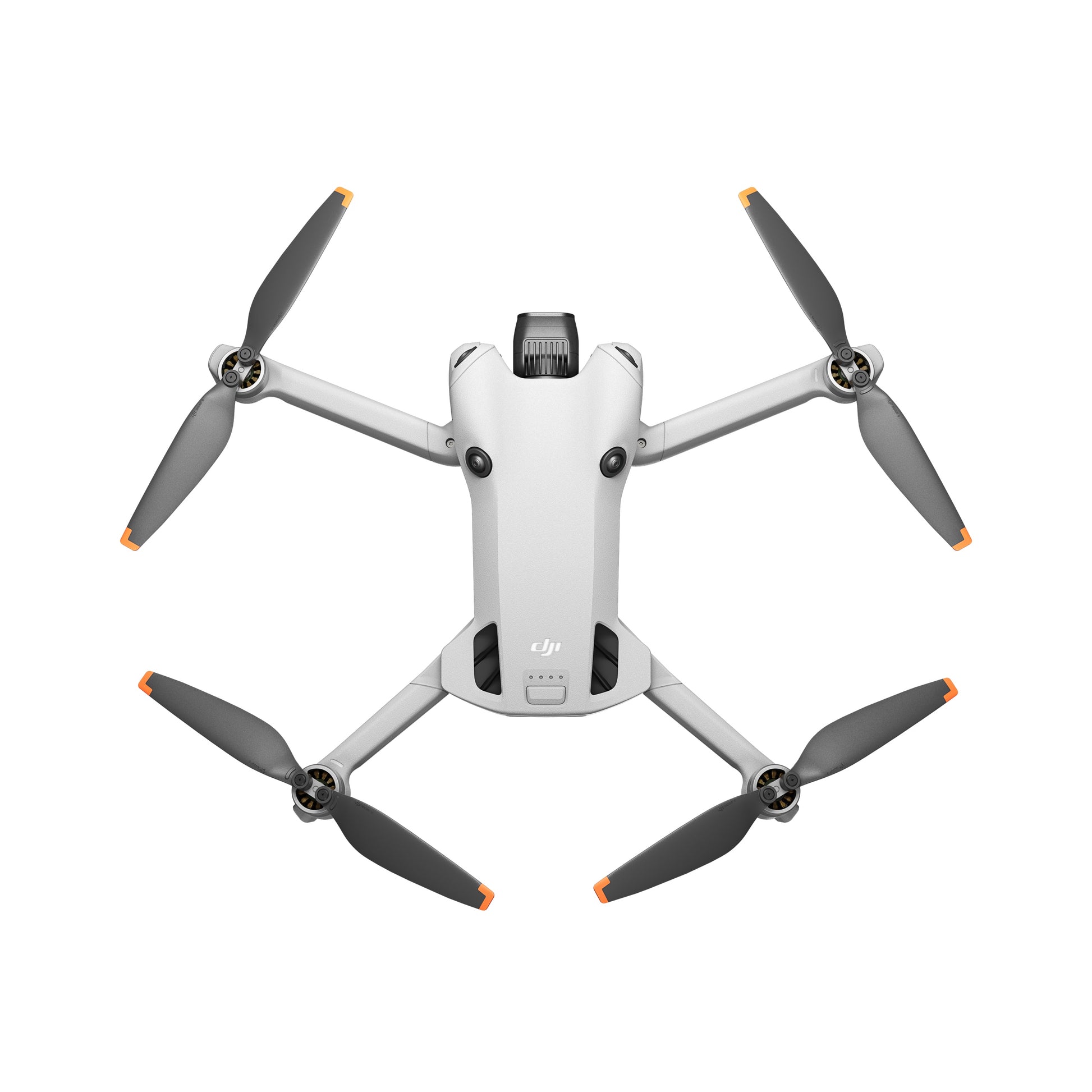 Top view of DJI Mini 4 Pro drone with extended propellers
